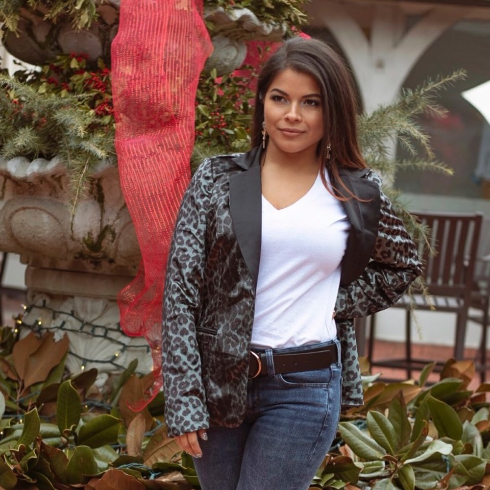 Leopard Blazer